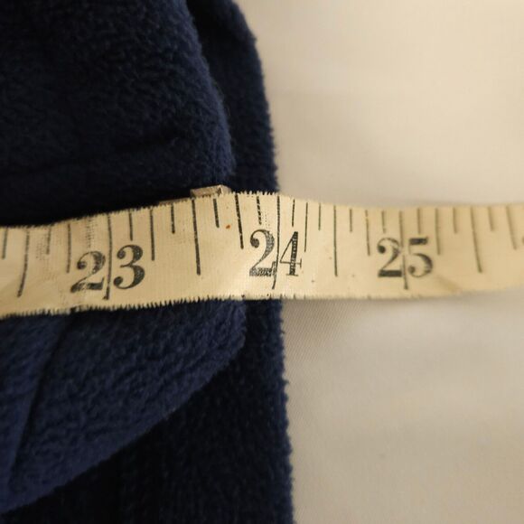 Woolrich Womens Medium Navy Blue Full Zip Fleece Mock Neck Sweater Jacket - Picture 7 of 7